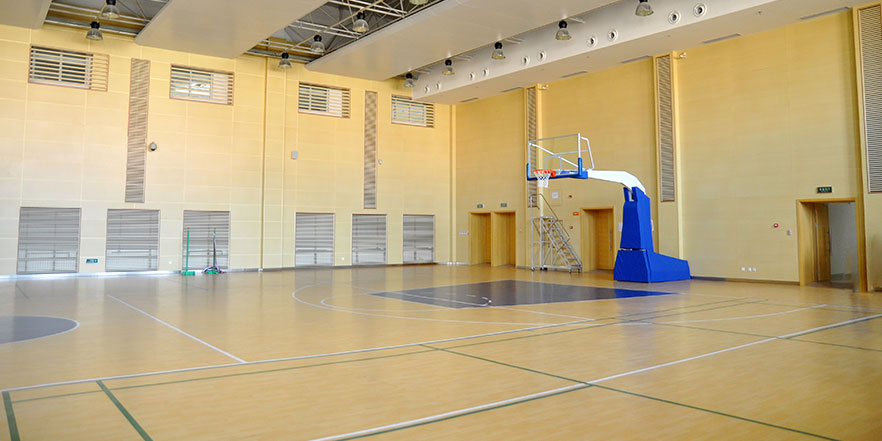 outdoor basketball court