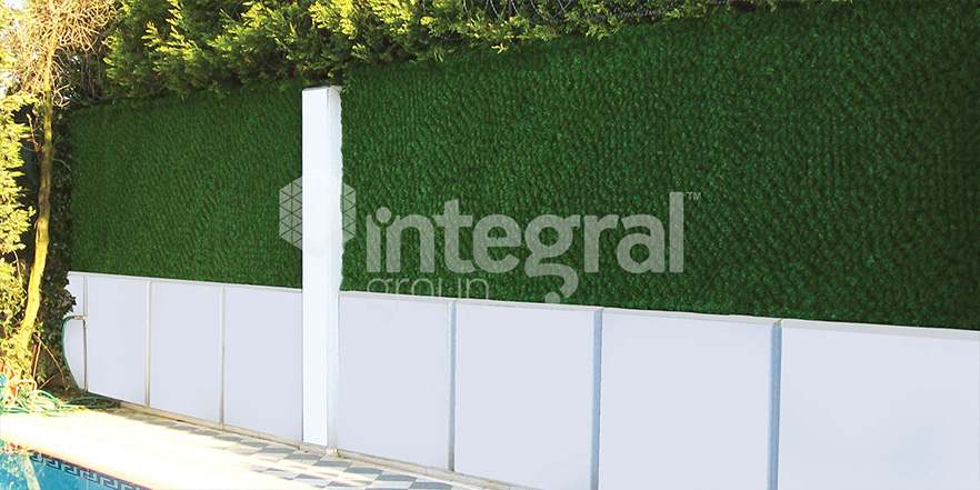 artificial grass fence