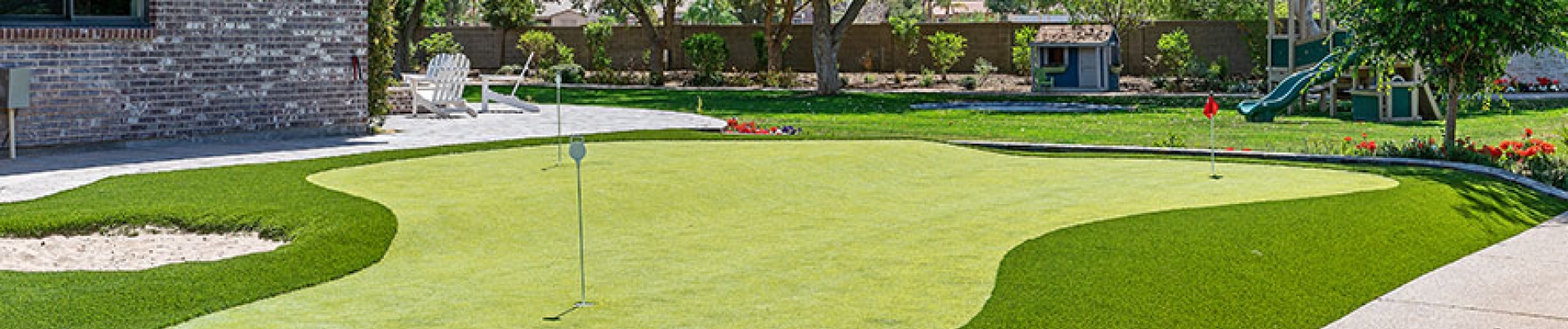 Golf Course Construction with Putting Green Grass