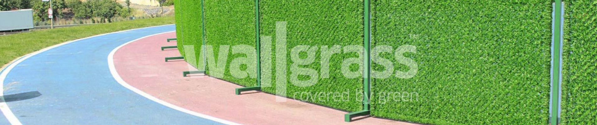Grass Fence Panel Installation